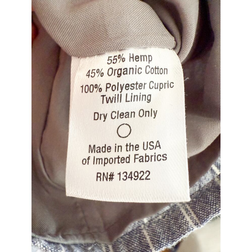 Emerson Fry | Jasmine Button Dress - Denim Stripe Hemp Organic | Sz M - Picture 6 of 8